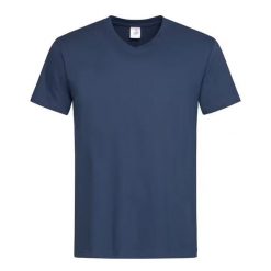 Koszulka Unisex Dla Dorosłych Z Klasycznym Dekoltem W Szpic. Niebieskie t-shirty damskie Stedman, bez wzorów, bez kołnierzyka. Za 50.99 zł.