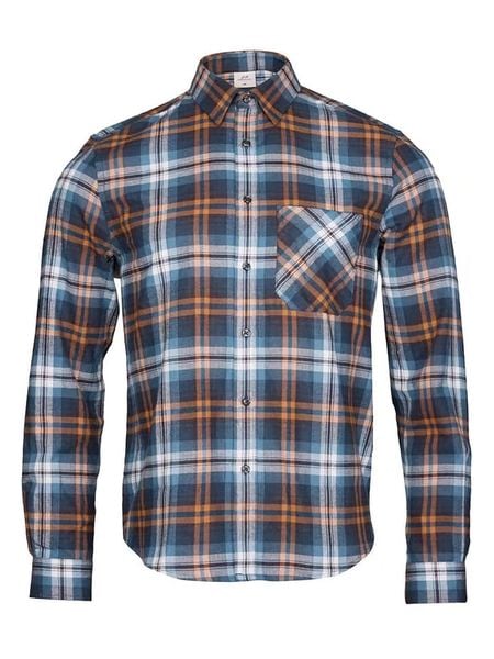 Protective Koszula w kolorze jasnobrązowo-niebieskim rozmiar: 3XL. Brązowe koszule męskie Protective, xl, bez wzorów, bez kołnierzyka, bez ramiączek. Za 112.36 zł.