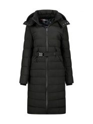 Geographical Norway Płaszcz zimowy "Cabimalimo" w kolorze czarnym rozmiar: XL. Czarne płaszcze damskie Geographical Norway, na zimę, xl, bez wzorów, z puchu. Za 396.24 zł.