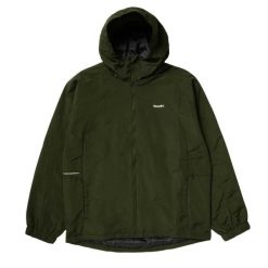 Kurtka turystyczna męska HUF Set Shell. Zielone kurtki męskie HUF, m, bez wzorów, z nylonu, sportowe, z kapturem. Za 456.55 zł.