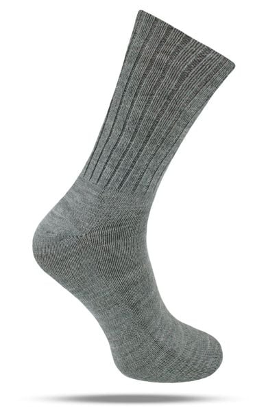 Ciepłe Wełniane Skarpetki Zimowe - Kolor Szary. Szare skarpetki męskie His Story, bez wzorów, z elastanu. Za 39.99 zł.