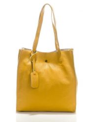 ORE10 Skórzana torebka "Aram" w kolorze żółtym - 34 x 28 x 12 cm rozmiar: onesize. Żółte torebki klasyczne damskie ORE10, bez wzorów, z materiału, bez dodatków. Za 200.60 zł.