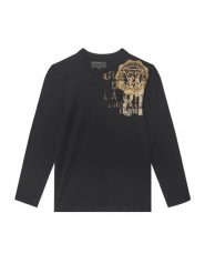 Guess Bluzka L6YI04 4K3709 Czarny Regular Fit. Czarne t-shirty chłopięce Guess, z aplikacjami, z bawełny, bez ramiączek. Za 94.99 zł.