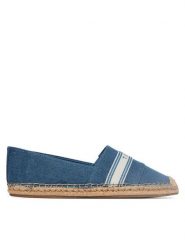 Tommy Hilfiger Espadryle Hilfiger Webbing Espadrille FW0FW09334 Niebieski. Niebieskie espadryle damskie Tommy Hilfiger, bez wzorów, z materiału, bez obcasa. Za 289.99 zł.