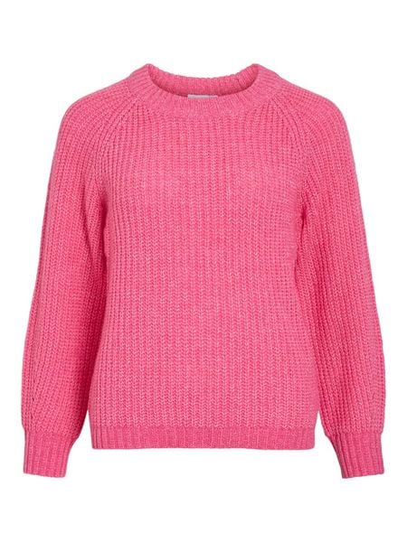 Vila Sweter "Visota" w kolorze różowym rozmiar: S. Różowe swetry klasyczne damskie Vila, s, z wełny, bez kołnierzyka. Za 126.45 zł.