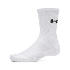 Under Armour UA PERFORMANCE COTTON 3P CRW Skarpety męskie. Białe skarpetki męskie Under Armour, bez wzorów, z bawełny. W wyprzedaży za 55.99 zł.
