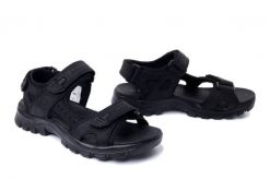 ARTIKER RELAKS 54C1299 czarny, sandały damskie. Czarne sandały damskie Artiker Relaks, bez wzorów, ze skóry, bez obcasa. Za 159.92 zł.