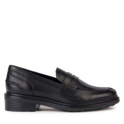 Mokasyny Geox. Czarne mokasyny damskie Geox. Za 359.99 zł.