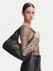 Just Cavalli Torebka 81RA4BA4 ZSA89 Czarny. Czarne torebki klasyczne damskie Just Cavalli, bez wzorów, ze skóry, bez dodatków. Za 794.99 zł.