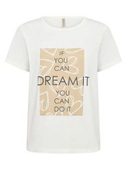 Soyaconcept Koszulka "Rina" w kolorze białym rozmiar: M. Białe t-shirty damskie Soyaconcept, m, bez wzorów, z bawełny, bez kołnierzyka. Za 78.84 zł.