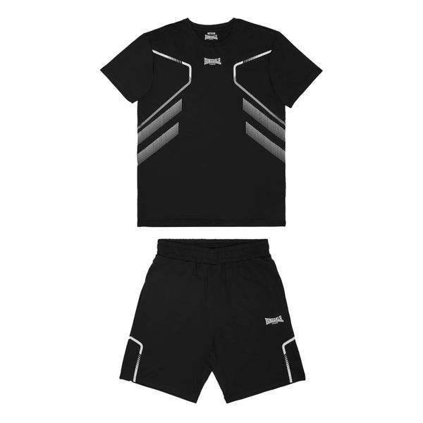 Zestaw Koszulka i Szorty Lonsdale Bewick. Czarne szorty męskie Lonsdale, bez wzorów, z jersey. Za 284.00 zł.