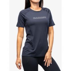 Koszulka szybkoschnąca damska Mammut Selun FL Logo T-Shirt. Niebieskie bluzki sportowe damskie Mammut, xs, bez wzorów, bez ramiączek. Za 239.99 zł.
