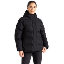 Damska Kurtka Ocieplana Entrusted Padded Jacket. Czarne kurtki damskie Dare 2b, l, bez wzorów, z lycry, z kapturem. Za 231.99 zł.