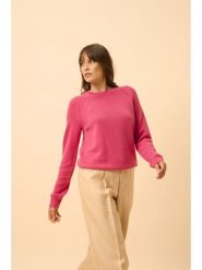 Just Cashmere Kaszmirowy sweter "Arequipa" w kolorze różowym rozmiar: XL. Różowe swetry klasyczne damskie Just Cashmere, xl, z kaszmiru, bez kołnierzyka. Za 545.19 zł.