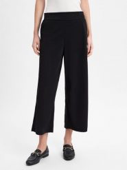 Soyaconcept® Spodnie culottes - Siham Kobiety Sztuczne włókno czarny, XXL. Czarne spodnie materiałowe damskie bez wzorów, z materiału. Za 199.95 zł.
