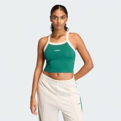 Koszulka Seasonal Essentials Colorpop Tank with Embroidered Graphic. Białe topy sportowe damskie Adidas, bez wzorów, bez ramiączek. Za 109.00 zł.