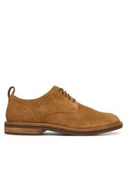 Clarks Półbuty Aldwin Lace 26186448 Brązowy. Brązowe półbuty męskie Clarks, ze skóry, bez zapięcia. Za 469.99 zł.