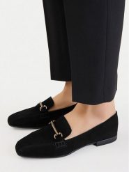 Lasocki Lordsy CEO-RST-ROMI-83 Czarny. Czarne mokasyny damskie Lasocki, ze skóry. Za 199.99 zł.