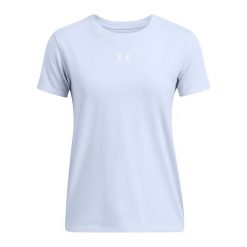 Koszulka damska Under Armour Rival Core. Niebieskie bluzki sportowe damskie Under Armour, m, bez wzorów, bez ramiączek. Za 89.99 zł.