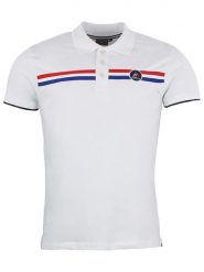 Peak Mountain Koszulka polo w kolorze białym rozmiar: L. Białe koszulki polo męskie Peak Mountain, l, bez wzorów, z bawełny, bez ramiączek. Za 105.38 zł.