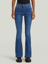 G-Star Dżinsy - Flare fit - w kolorze niebieskim rozmiar: W32/L34. Niebieskie jeansy damskie G-Star. Za 244.22 zł.