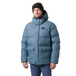 Kurtka puchowa Helly Hansen Nordic. Niebieskie kurtki męskie Helly Hansen, m, bez wzorów, z puchu, bez kaptura. W wyprzedaży za 1,289.00 zł.