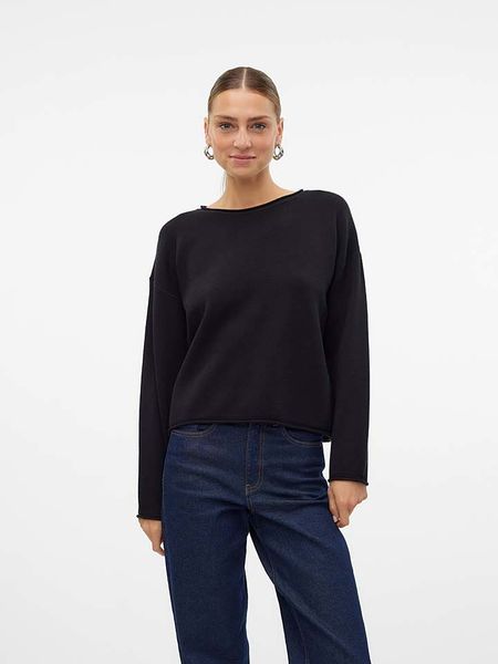 Vero Moda Sweter "Gold" w kolorze czarnym rozmiar: M. Czarne swetry klasyczne damskie Vero Moda, m, ze splotem, bez kołnierzyka. Za 148.61 zł.