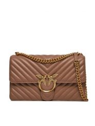 Pinko Torebka Love One Classic Dc PE 24 PLTT 100941 A0GK Brązowy. Brązowe listonoszki damskie Pinko, bez wzorów, ze skóry, bez dodatków. Za 1,619.00 zł.