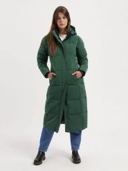 TRAVELIN' Płaszcz pikowany "Freya" w kolorze zielonym rozmiar: M. Zielone płaszcze damskie Travelin', m, bez wzorów. Za 569.68 zł.