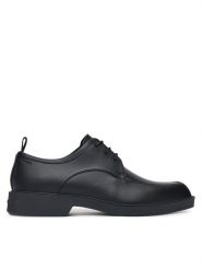 HUGO Półbuty Iker 50541821 Czarny. Czarne buty wizytowe męskie Hugo, ze skóry, bez zapięcia. Za 539.99 zł.