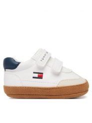 Tommy Hilfiger Niechodki T0B9-35210-1755B058 Beżowy. Brązowe buty sportowe chłopięce Tommy Hilfiger, ze skóry, bez zapięcia. Za 214.99 zł.