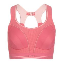 Biustonosz treningowy Shock Absorber Ultimate Run Bra. Czerwone biustonosze Shock Absorber, bez wzorów. Za 169.99 zł.