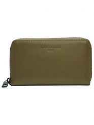 LIEBESKIND BERLIN Skórzany portfel "Frieda" w kolorze khaki - 16 x 9 x 2 cm rozmiar: onesize. Brązowe portfele damskie LIEBESKIND BERLIN, bez wzorów, z materiału. Za 228.38 zł.