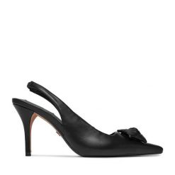 Szpilki Nine West. Czarne szpilki Nine West, bez wzorów, bez obcasa. Za 279.99 zł.