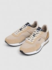Pepe Jeans FOOTWEAR Skórzane buty w kolorze beżowym do biegania rozmiar: 43. Brązowe obuwie do biegania damskie Pepe Jeans FOOTWEAR. Za 164.95 zł.