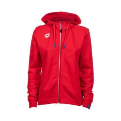 Bluza damska Arena Team Hooded Jacket Panel z kapturem. Czerwone bluzy z kapturem damskie Arena, xl, z bawełny. Za 366.00 zł.
