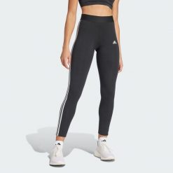 Legginsy LOUNGEWEAR Essentials 3-Stripes. Białe legginsy damskie Adidas, xs, bez wzorów. Za 109.00 zł.