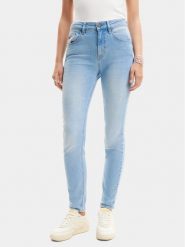 Desigual Jeansy Delaware 24SWDD26 Błękitny Slim Fit. Niebieskie jeansy damskie Desigual. Za 429.99 zł.