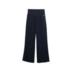 Damskie spodnie plażowe Superdry. Czarne spodnie materiałowe damskie Superdry., z aplikacjami. Za 318.95 zł.