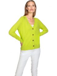 Heine Kardigan w kolorze żółtym rozmiar: 40. Żółte kardigany damskie Heine, bez wzorów. Za 56.53 zł.
