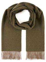 Lanerossi Wełniany szal "Turati" w kolorze ciemnozielonym - 190 x 30 cm rozmiar: onesize. Zielone szaliki i kominy damskie Lanerossi, bez wzorów, z materiału. Za 140.20 zł.