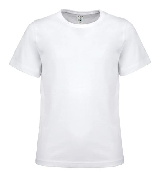 Clique Classic OC-T Junior koszulka z bawełny organicznej – white. Białe t-shirty damskie CLIQUE, bez wzorów, z bawełny, bez kołnierzyka. Za 102.39 zł.