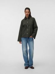 Vero Moda Kurtka przejściowa w kolorze ciemnozielonym rozmiar: XS. Zielone kurtki damskie Vero Moda, xs, bez wzorów, bez kaptura. Za 144.95 zł.