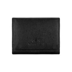 Skórzany portfel w kolorze czarnym - (S)11 x (W)9 cm. Czarne portfele damskie Kazar, Wittchen, bez wzorów, z materiału. W wyprzedaży za 89.95 zł.