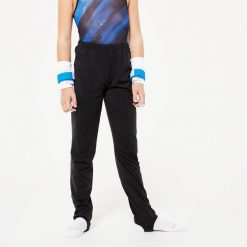Spodnie do gimnastyki sportowej męskie Domyos. Czarne spodnie sportowe męskie DOMYOS, m, z elastanu, na jogę i pilates. W wyprzedaży za 59.99 zł.