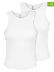 Sublevel Topy (2 szt.) w kolorze białym rozmiar: M. Białe topy damskie Sublevel, m, bez wzorów, bez kołnierzyka. Za 60.99 zł.