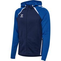 Bluza sportowa z kapturem Hummel hml Lead 2.0 Zip Hoodie. Niebieskie bluzy sportowe męskie HUMMEL, bez wzorów, sportowe, bez kołnierzyka, bez ramiączek. Za 219.00 zł.
