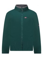 Geographical Norway Kurtka polarowa "Tamazonie" w kolorze ciemnozielonym rozmiar: S. Zielone kurtki męskie Geographical Norway, s, bez wzorów, z materiału, bez kaptura. Za 87.81 zł.