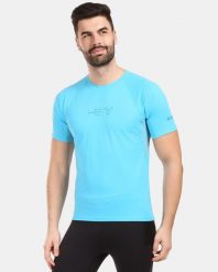 Męska koszulka funkcyjna Kilpi WYLDER-M. Niebieskie t-shirty sportowe męskie Kilpi, m, z materiału, bez ramiączek, do biegania. Za 215.49 zł.