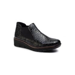 Botki RIEKER 53790-45. Botki damskie Rieker, bez obcasa, bez zapięcia. Za 249.99 zł.